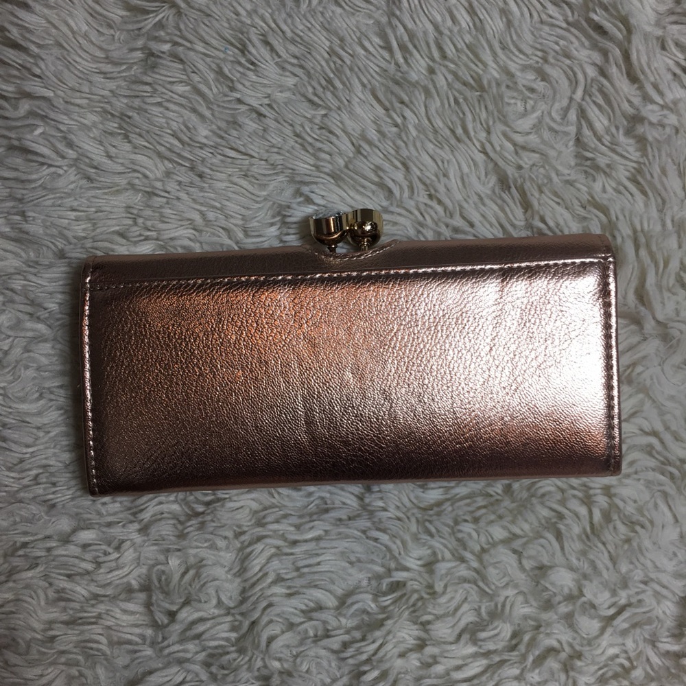 NWOT wallet beautiful rose gold diamond accents - Picture 4 of 11